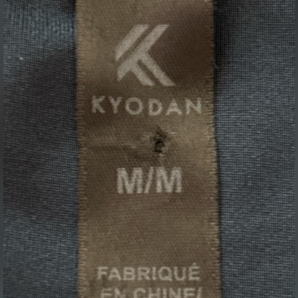 KYODAN tennis dress, size M, dark blue with eyelet overlays, zip pockets, collar - Picture 7 of 9